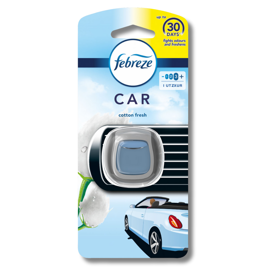 Febreze Car Clip Air Freshener Cotton Fresh 2ml