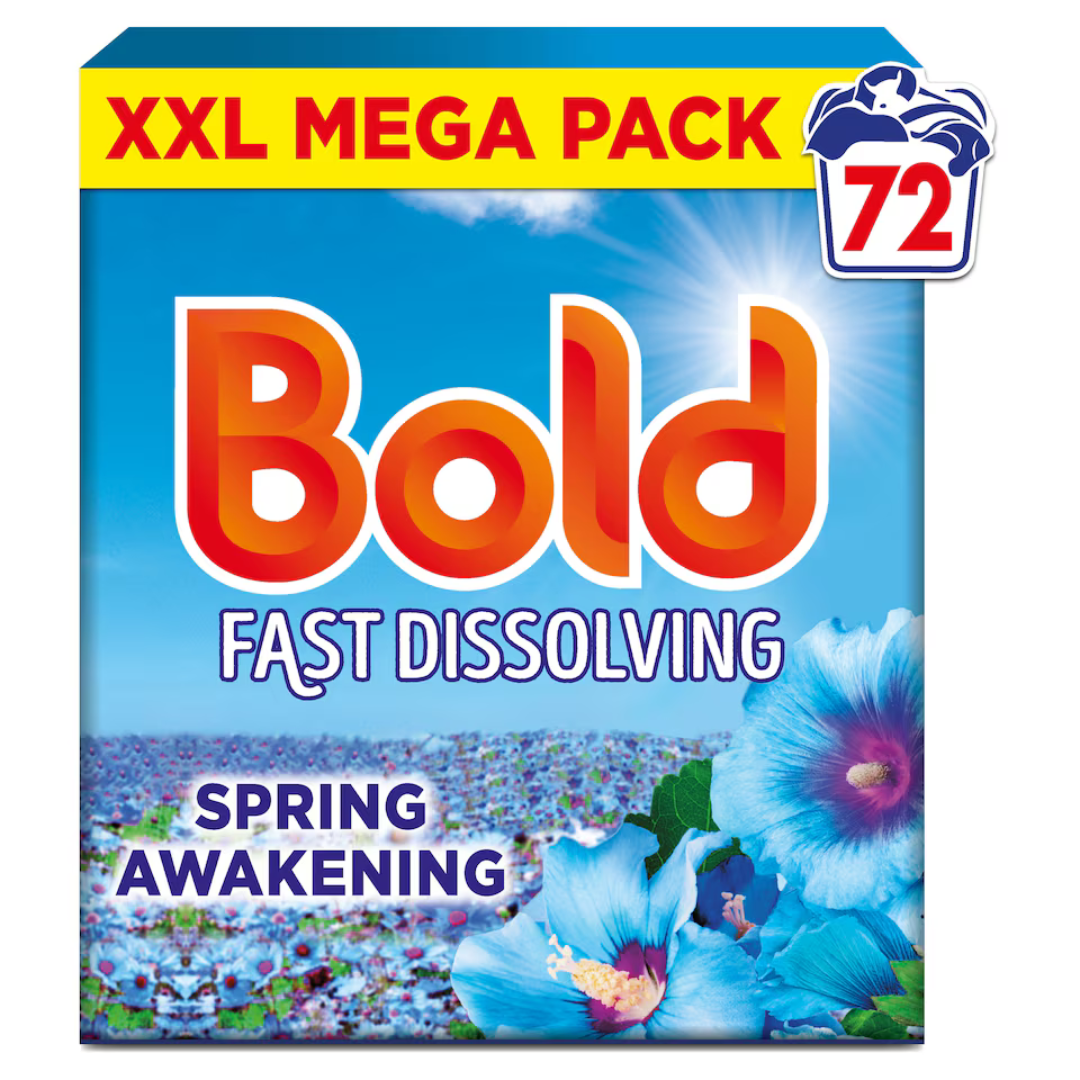Bold Laundry Powder m/Lenor Spring Awakening 72w 3.6kg