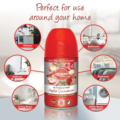 Airpure Air Freshener Refill Apple Cinnamon 250ml