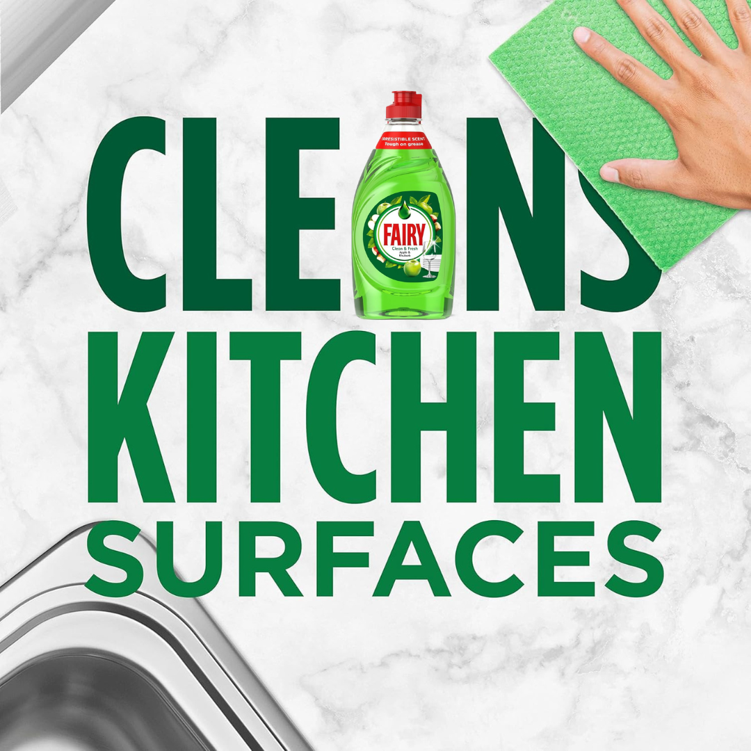 Fairy Clean & Fresh Dishwashing Liquid Apple & Rhubarb 320ml