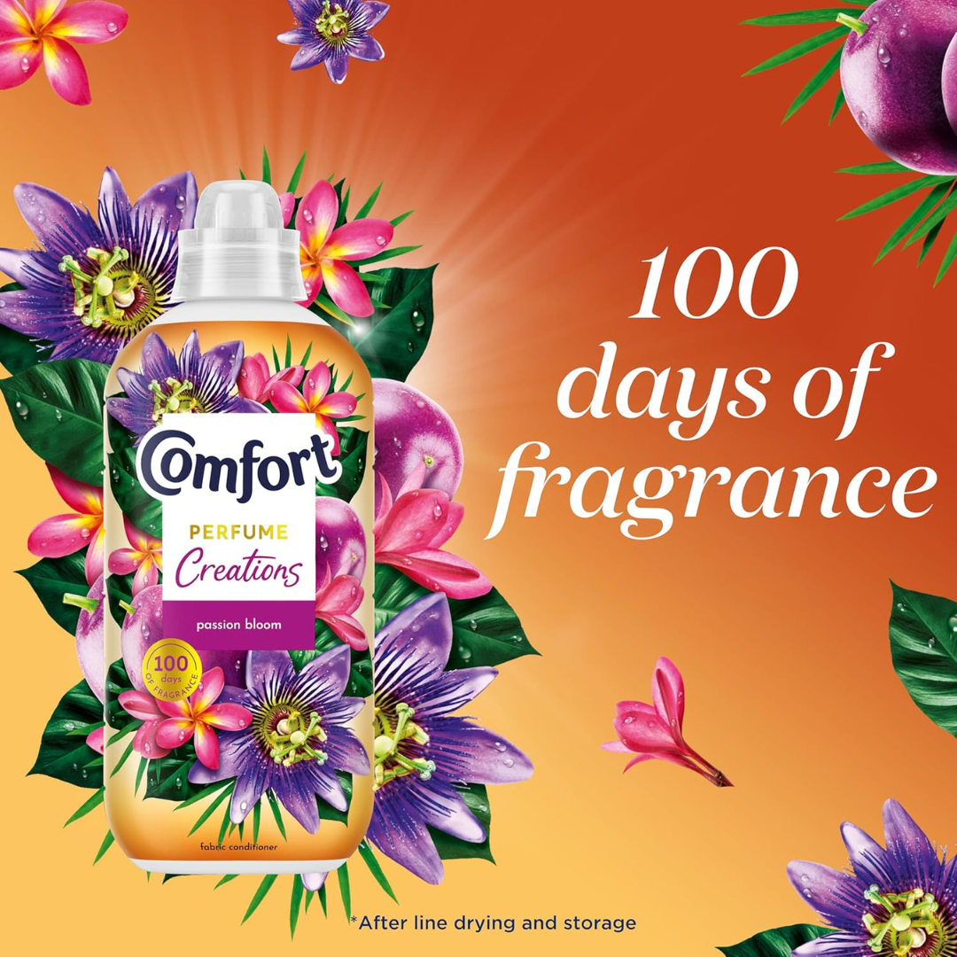 Comfort Passion Bloom Fabric Conditioner 26w 780ml