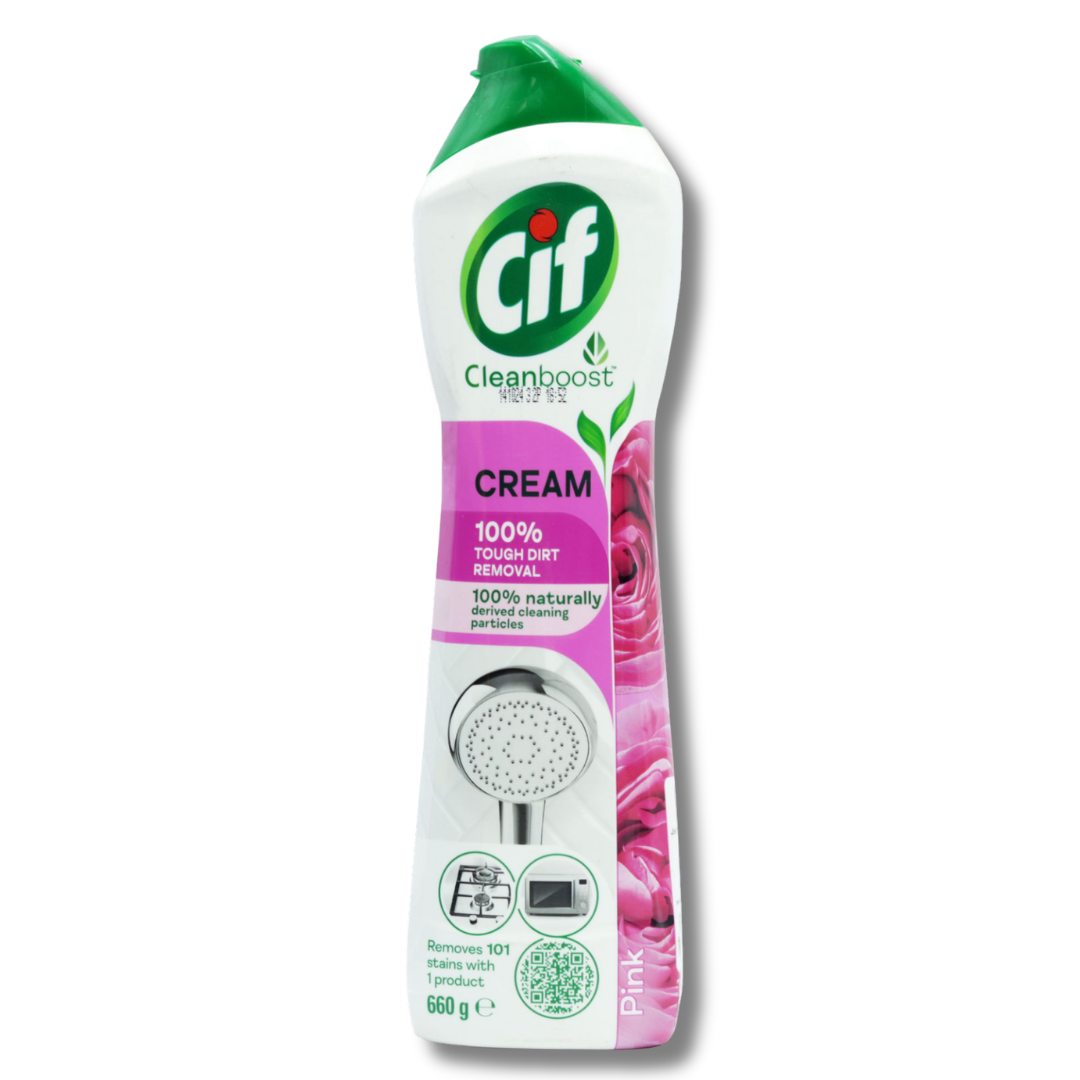 Cif Cleanboost Pink Cream Cleaner 660ml