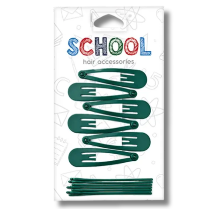 School Hair Accessories Hårspenner og Hårnåler 12pk Div.Farger