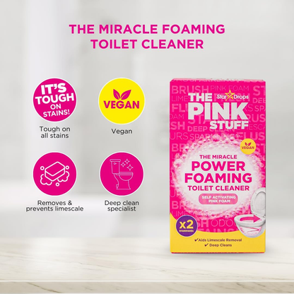 The Pink Stuff Miracle Foaming Toilet Cleaner 3x100g