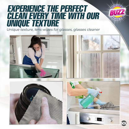 Buzz Microfibre Glass Cloth 1pk