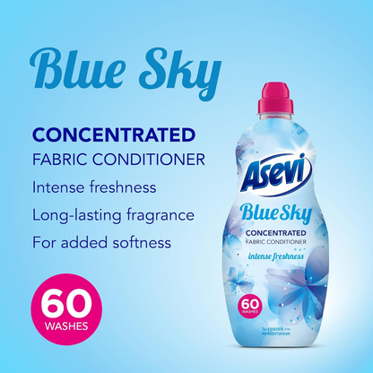 Asevi 60w 1380ml Fabric Conditioner Blue Sky