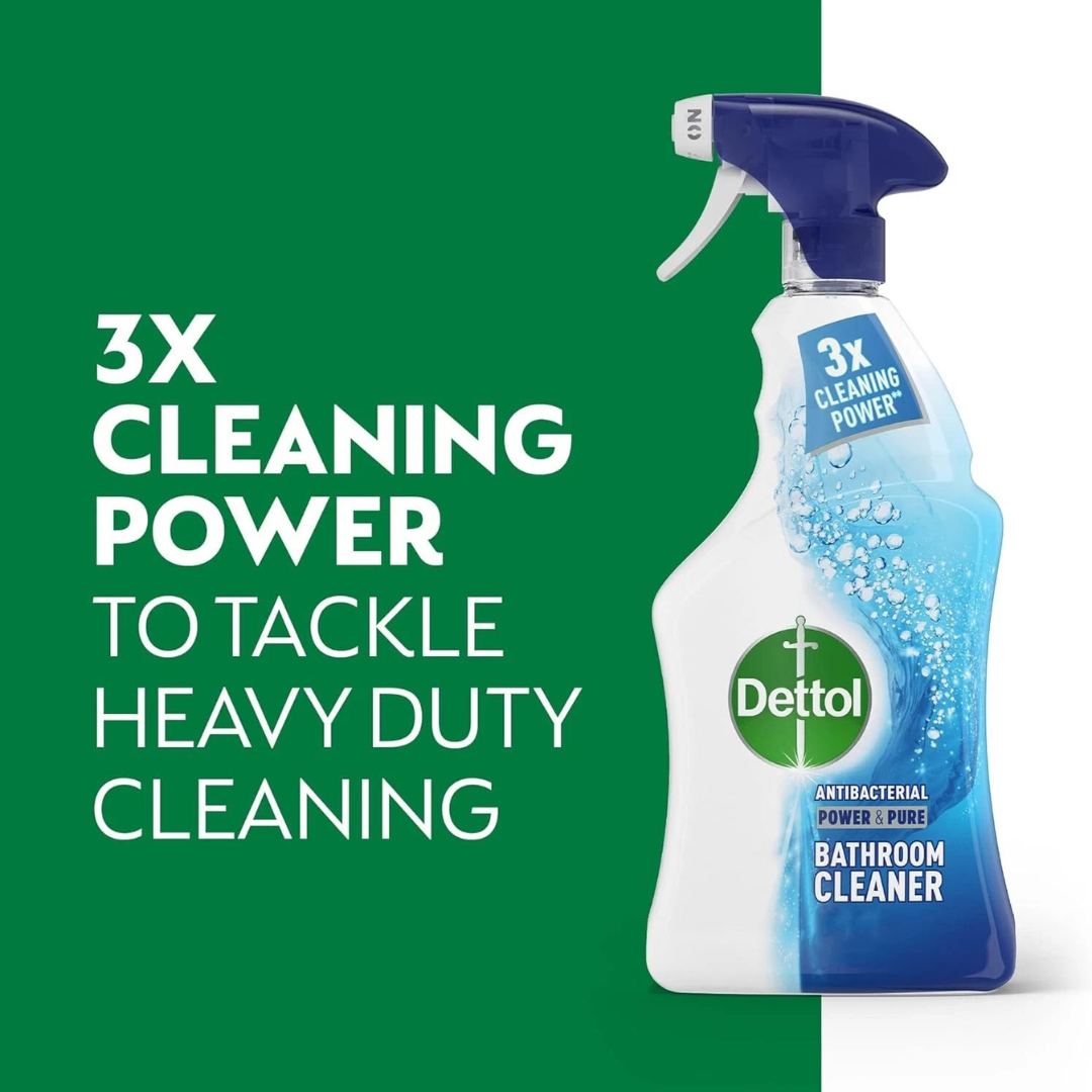 Dettol Power & Pure Bathroom Cleaner Spray 1L