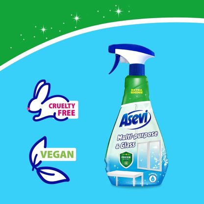 Asevi Multipurpose & Glass Spray 750ml