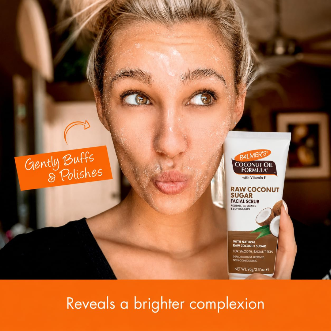 Palmer’s Coconut Oil Formula Raw Coconut Sugar Facial Scrub 90g