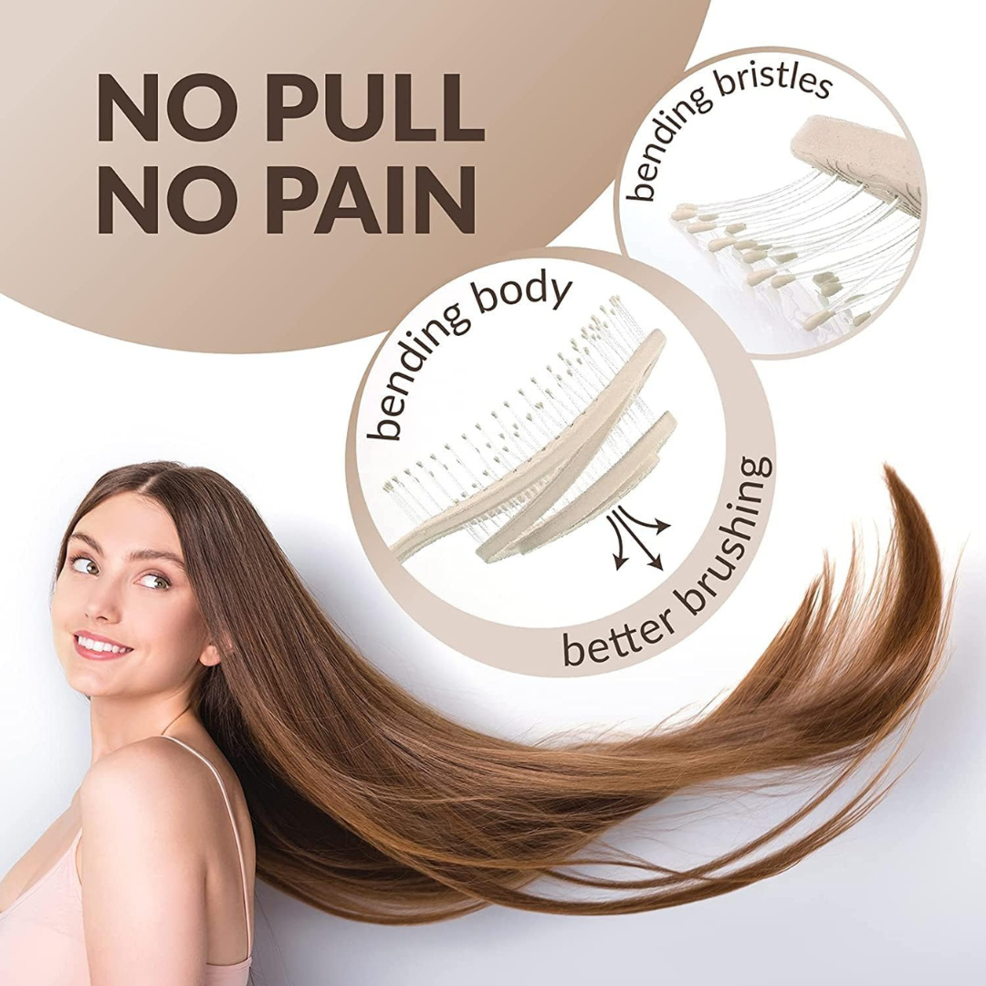 CS Beauty Eco Friendly Detangle Brush Div.Farger
