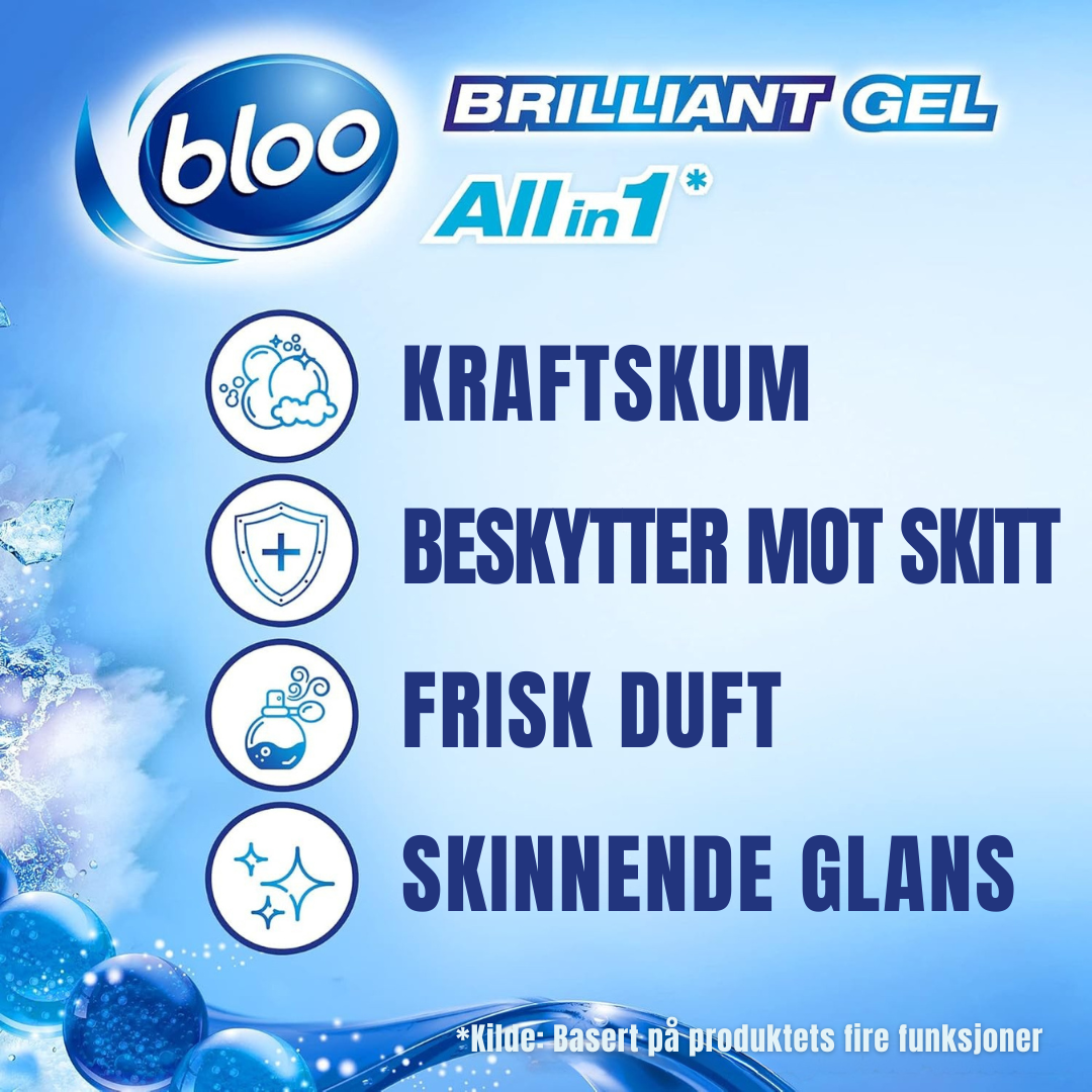 Bloo Brilliant Gel Toilet Rens Arctic Ocean 42g