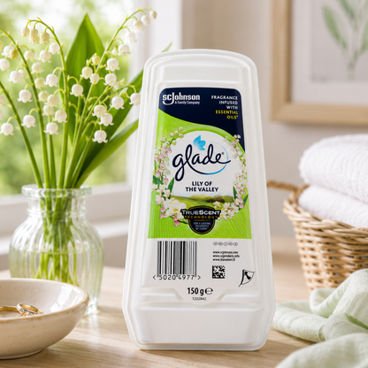 Glade True Scent Gel Air Freshener Lily Of The Valley 150g