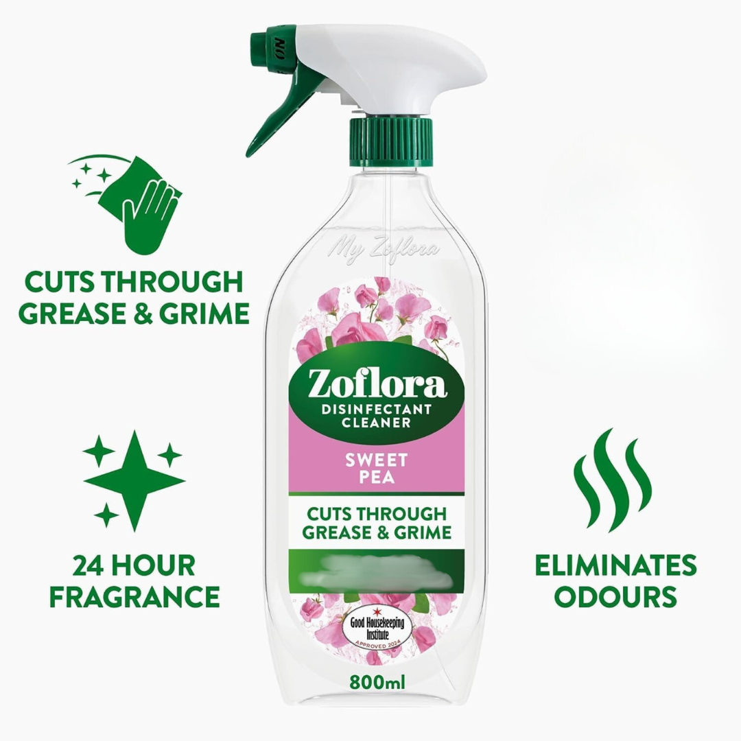 Zoflora Multi Purpose Cleaner Spray Sweet Pea 800ml