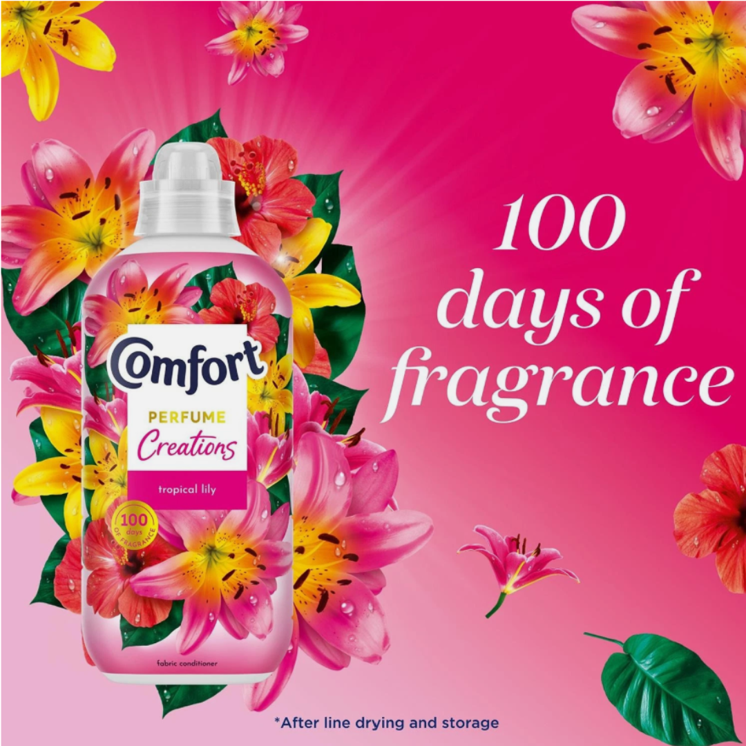 Comfort Tropical Lily Fabric Conditioner 26w 780ml
