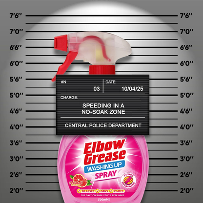 Elbow Grease Washing Up Liquid Spray Pink Blush 500ml