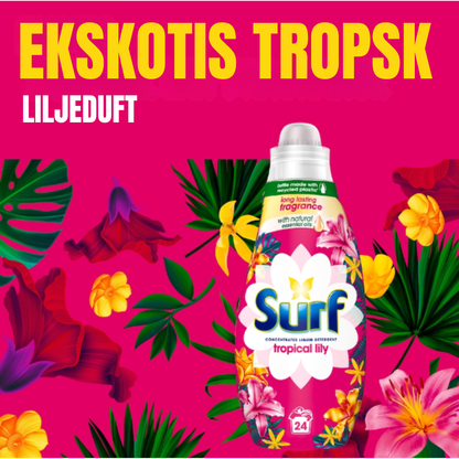 Surf Concentrated Liquid Detergent Tropical Lily 24w 648ml