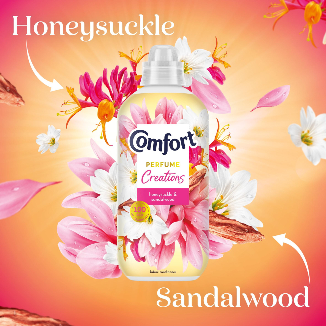 Comfort Honeysuckle & Sandalwood Fabric Conditioner 26w 780ml