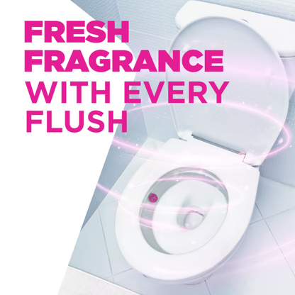 Harpic Hygienic & Fresh Sticker Toilet Block Floral 4x12g