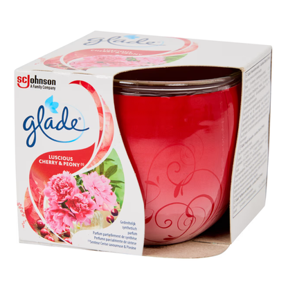 Glade Fragranced Candle Lucious Cherry & Peony 108g