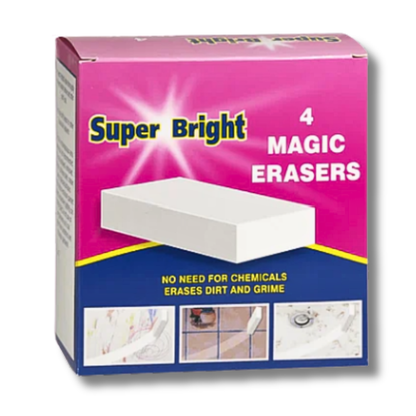 Super Bright Magic Erasers 4pk