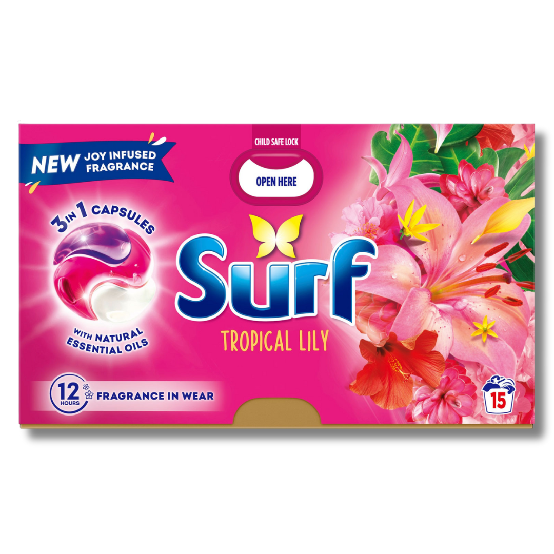 Surf 3-i-1 Capsules Tropical Lily 15w