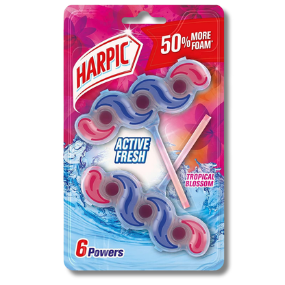Harpic Active Rim Block Tropical Blossom 35g 2pk