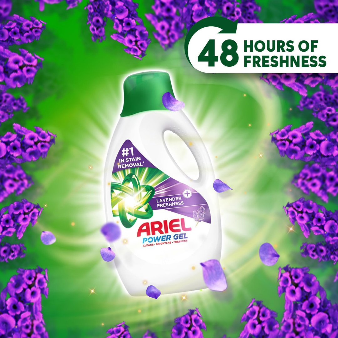 Ariel Liquid Detergent Power Gel Lavender 71w 2.35L