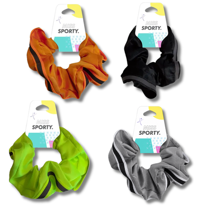 Miss Sporty Scrunchie Hårstrikk med Refleks Div.Farger