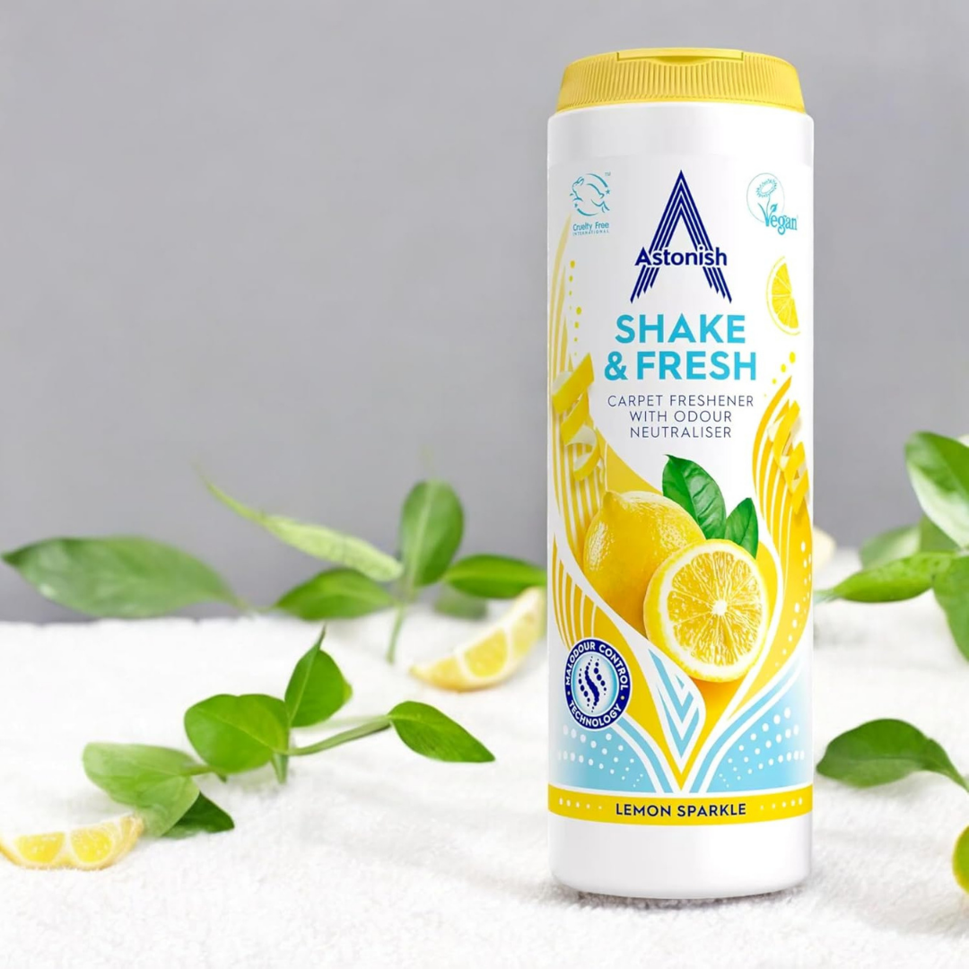 Astonish Shake & Fresh Carpet Freshener Lemon Sparkle 350g