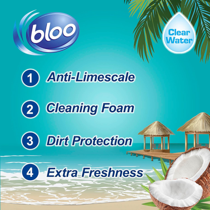 Bloo Colour Active+ Toilet Rim Block Cuban Coconut 50g