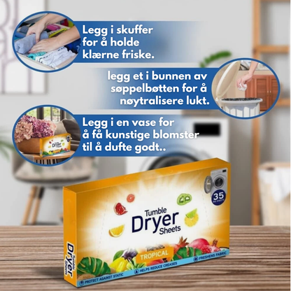 Swirl Tumble Dryer Sheets Tropical 35pk