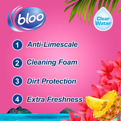 Bloo Colour Active+ Toilet Rim Block Hawaiian Pineapple 50g