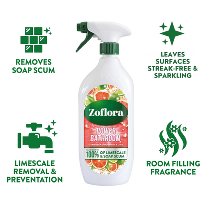 Zoflora Power Bathroom Spray Caribbean Grapefruit & Lime 800ml