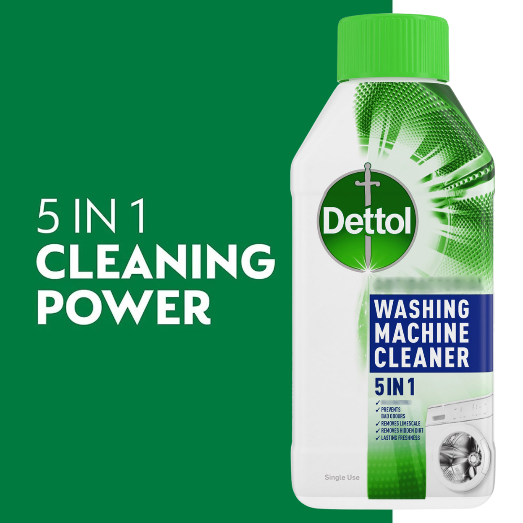 Dettol 5in1 Washing Machine Cleaner 250ml