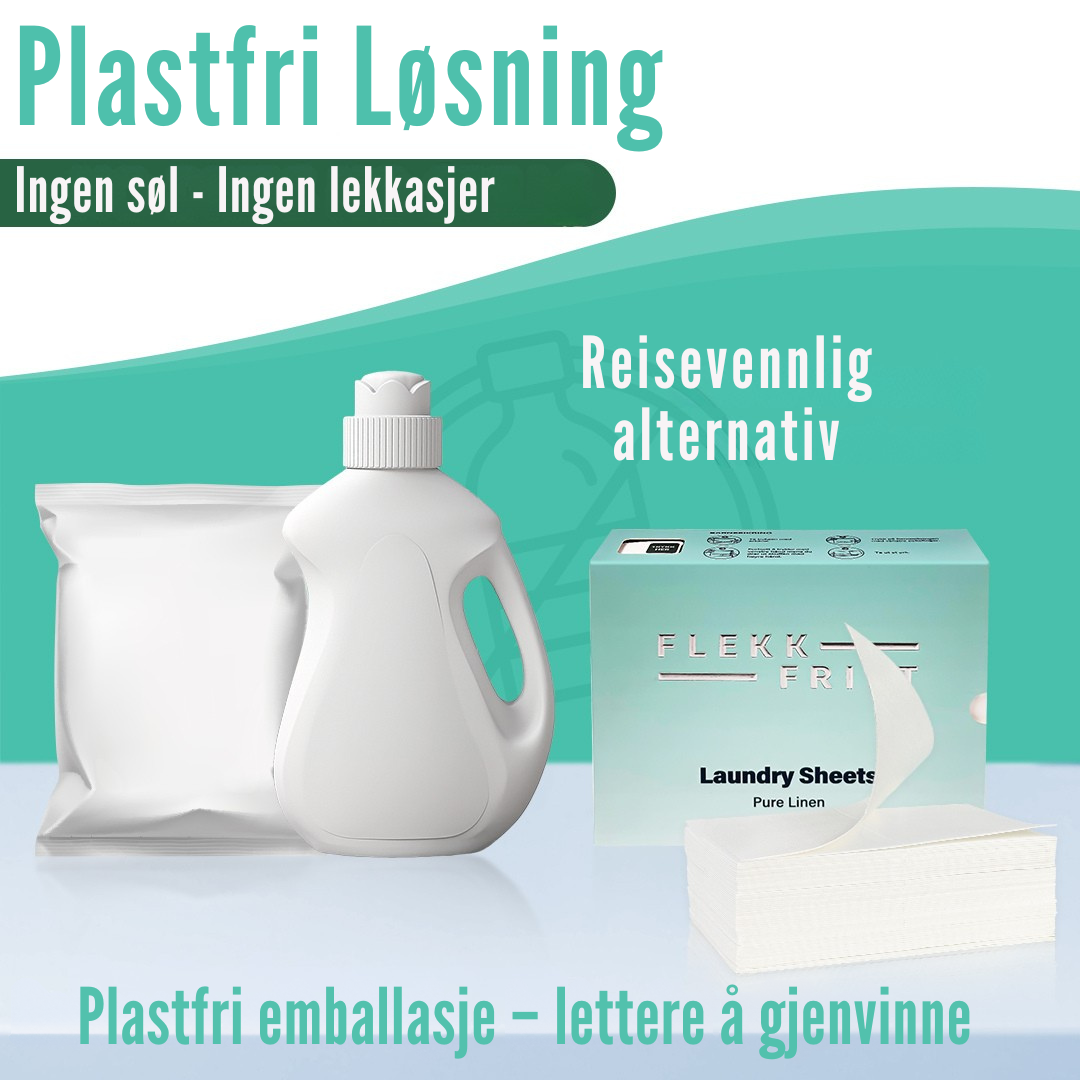 Flekkfritt Tøyvaskeark Pure Linen 50 ark <100 vask
