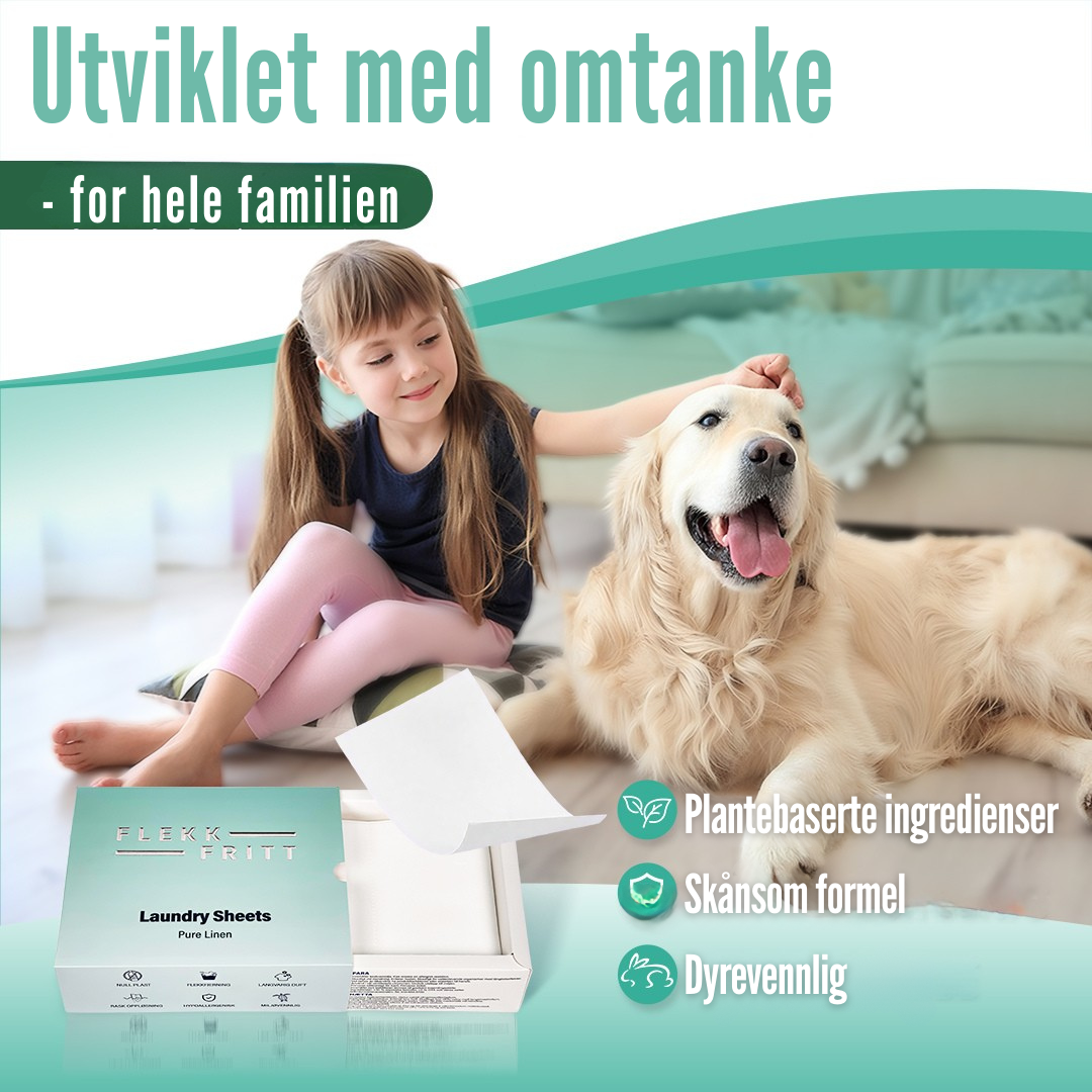 Flekkfritt Tøyvaskeark Pure Linen 50 ark <100 vask