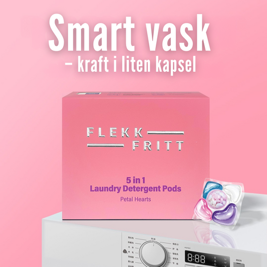 Flekkfritt 5 i 1 Vaskemiddel Pods Petal Hearts 40 stk
