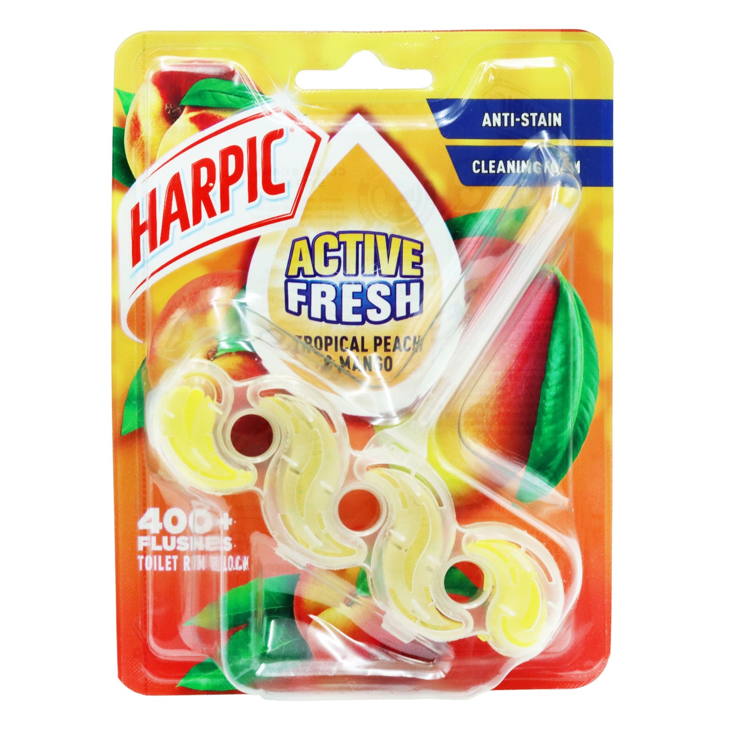 Harpic Active Rim Block Tropical Peach & Mango 39g