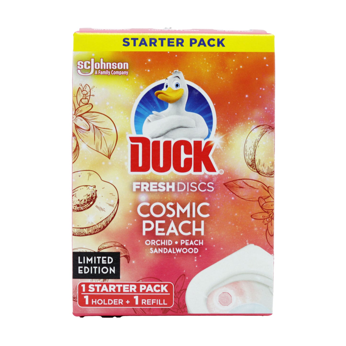 Duck Fresh Discs Starter Kit Cosmic Peach 36ml