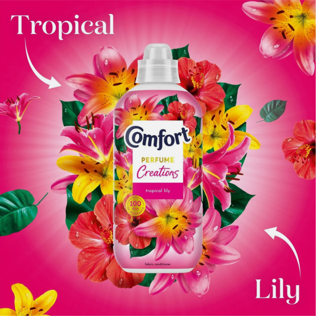Comfort Tropical Lily Fabric Conditioner 26w 780ml
