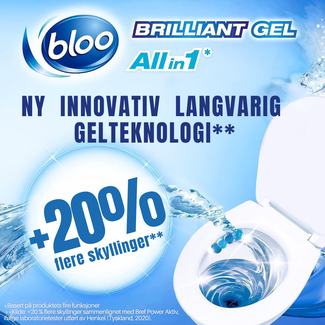 Bloo Brilliant Gel Toilet Rens Arctic Ocean 42g