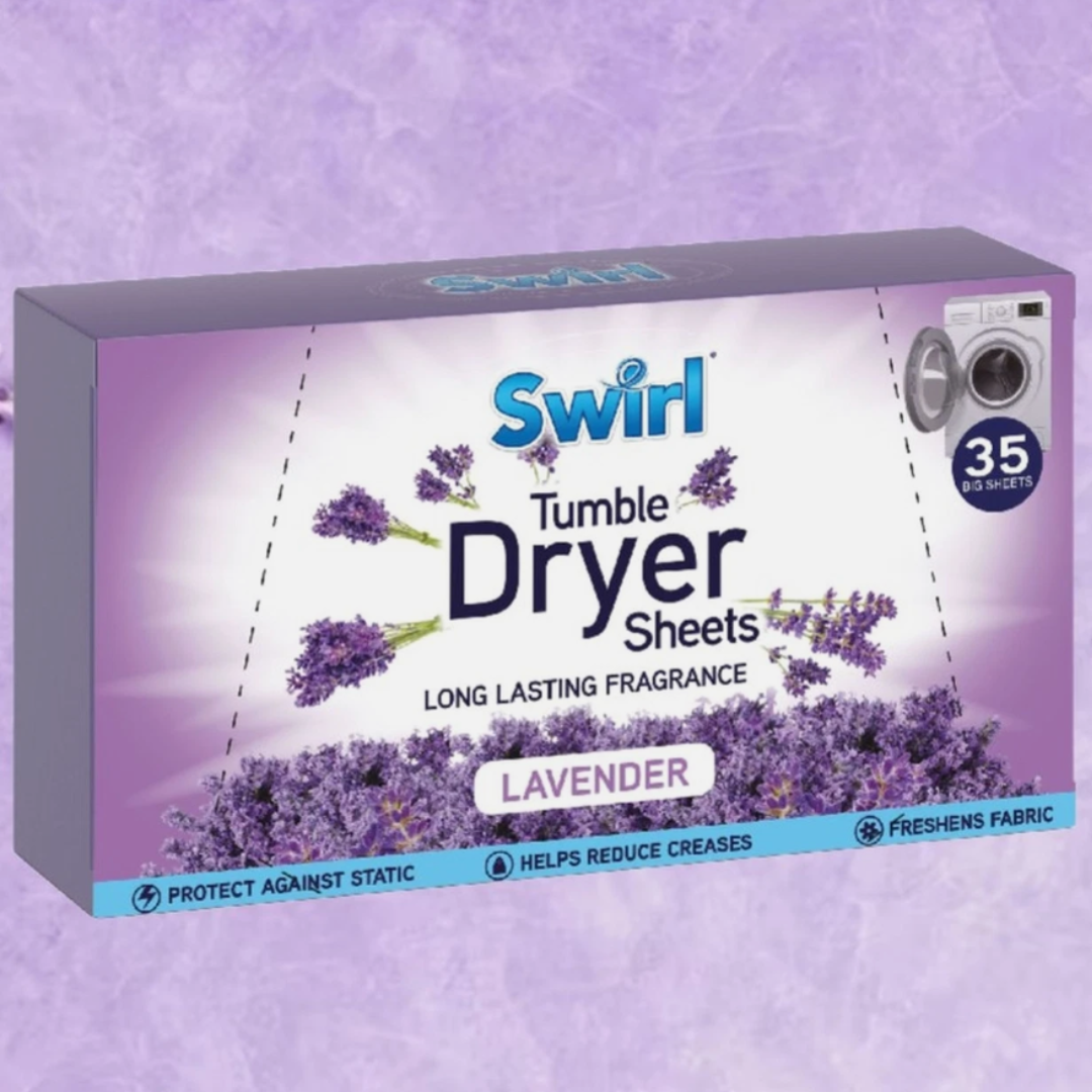 Swirl Tumble Dryer Sheets Lavender 35pk