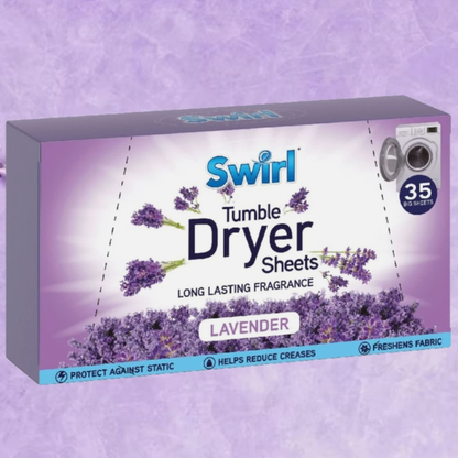 Swirl Tumble Dryer Sheets Lavender 35pk