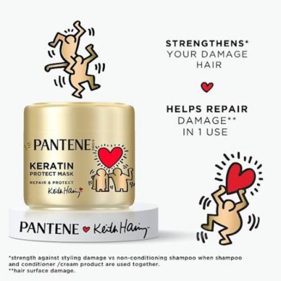 Pantene Pro-V x Keith Haring Keratin Protect Mask Repair & Protect 300ml