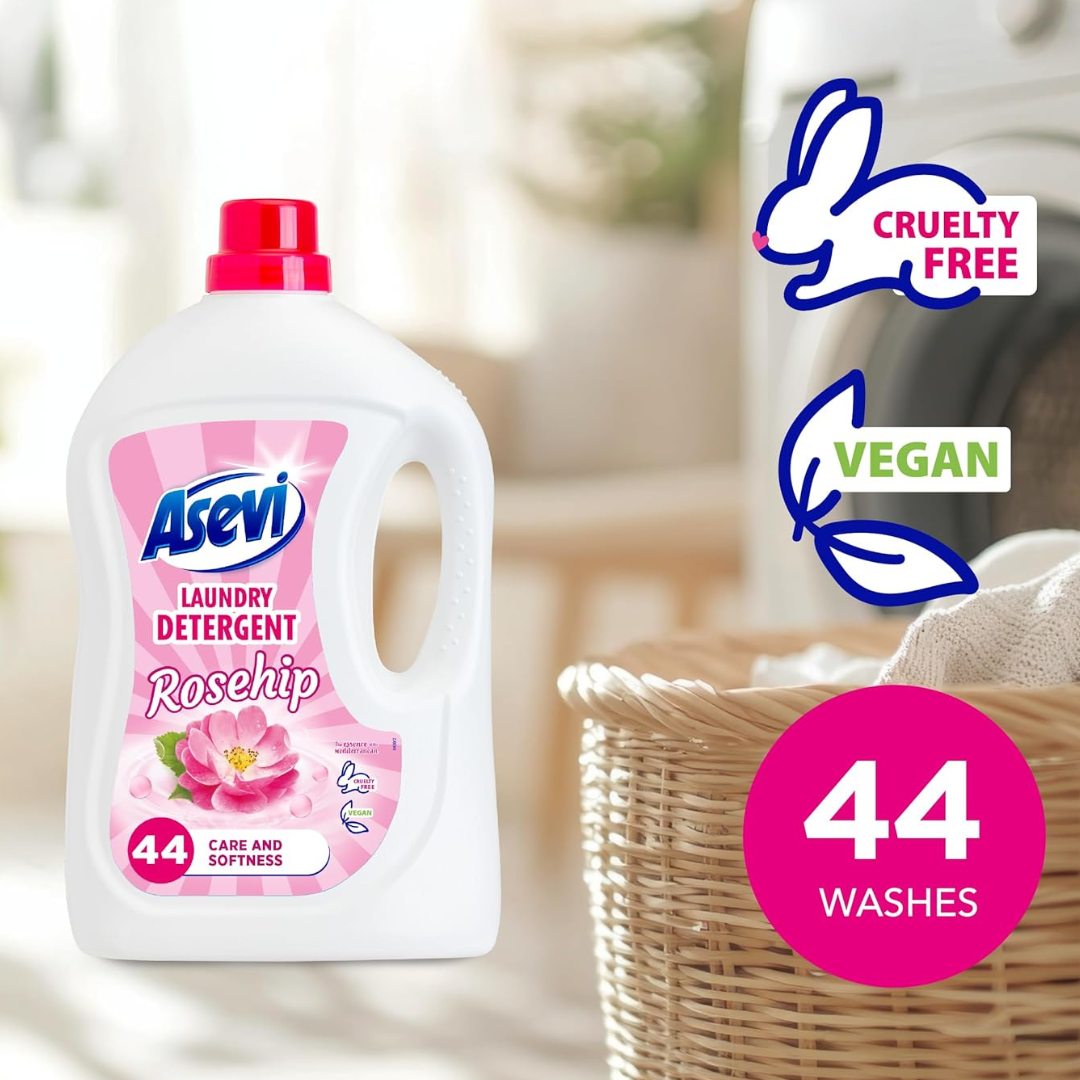 Asevi Laundry Detergent Rosehip 44w 2376ml