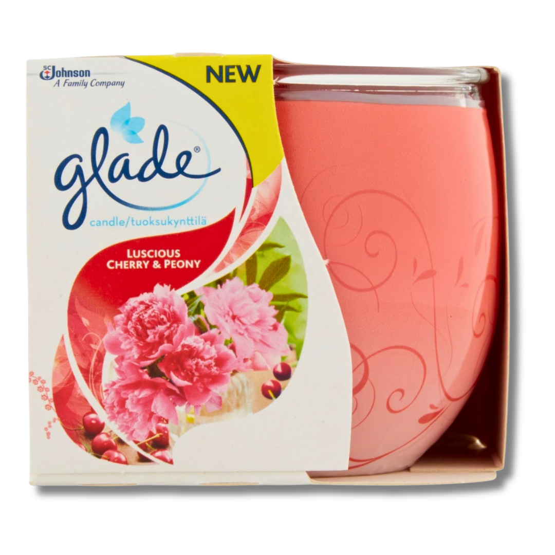 Glade Fragranced Candle Lucious Cherry & Peony 108g