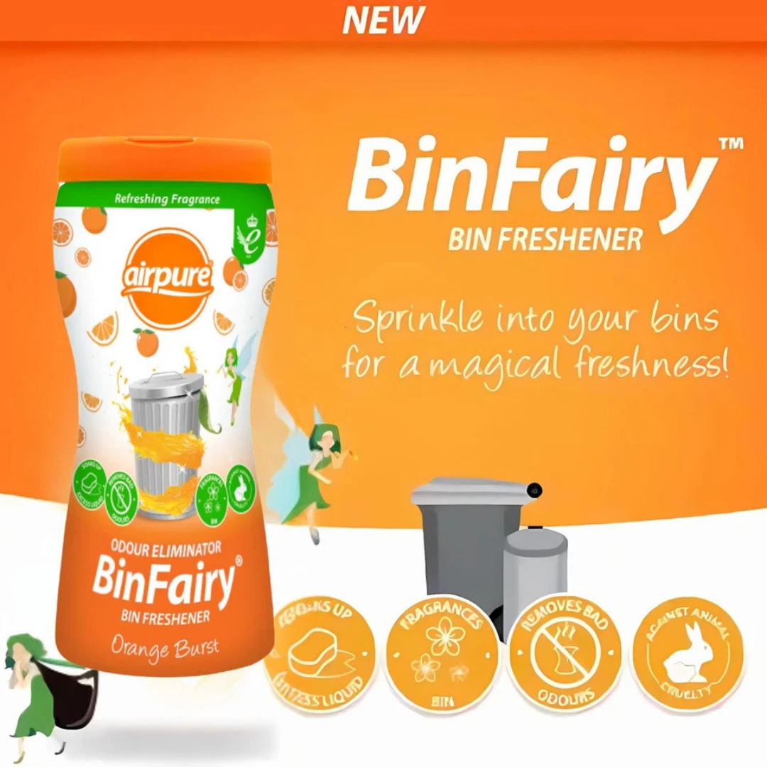 Airpure Bin Fairy Odor Eliminator Orange Burst 500g