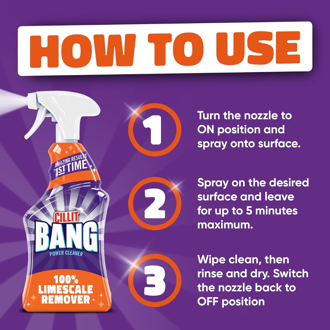 Cillit Bang Expert 100% Limescale Remover Spray 750ml