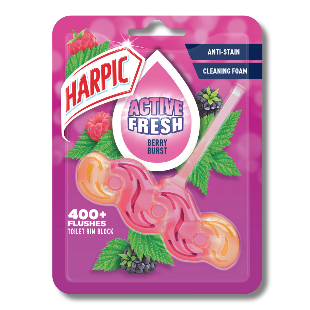 Harpic Active Fresh Berry Burst Toilet Rim 35g