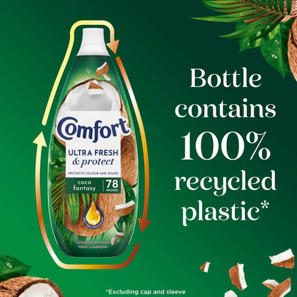 Comfort Ultra Fresh & Protect Coco Fantasy Fabric Conditioner 1.17L 78w